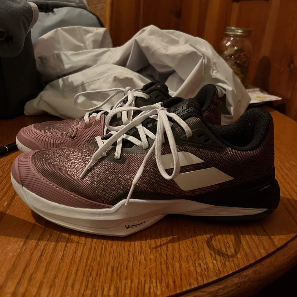 Women's Tennis Shoes in Pink and Black